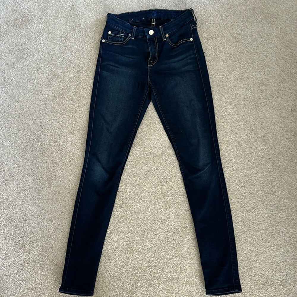 The mid rise ankle skinny jeans